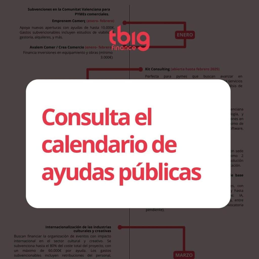 calendario de ayudas públicas